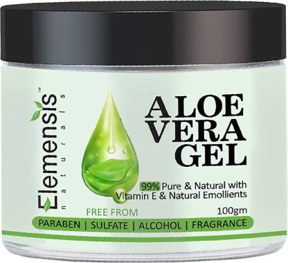 Elemensis Naturals 99% Pure Aloe Vera Multipurpose Beauty Gel for Face  Glow, Hair Growth & Skin Moisturizer for Women & Men, 100gm - Price in  India, Buy Elemensis Naturals 99% Pure Aloe