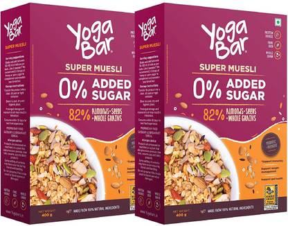 Yogabar Super Muesli- No Added or Hidden Sugar- Brea