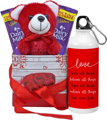 Tied Ribbons Valentine Day Gift For Wife Boyfriend Girlfriend Husband Him Her Combo Pack Sipper Dairy Milk Chocolates Cute Teddy And Gift Box Aluminium Gift Box Price In India Buy Tied Ribbons Tied Ribbons Valentine Day Gift For Wife Boyfriend Girlfriend Husband Him Her Combo Pack Sipper Dairy Milk Chocolates Cute Teddy And Gift Box Aluminium Gift Box Price In India Buy Tied Ribbons