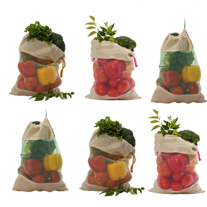 vegetable storage bags in fridge