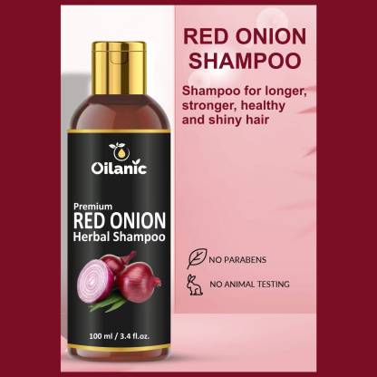 Oilanic Red Onion Shampoo - For Hair Growth & Hair Fall Control for Men & Women (100 ml)
