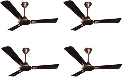 Crompton Aura Prime Anti Dust pack of 4 1200 mm 3 Blade Ceiling Fan  (onix, Pack of 4)