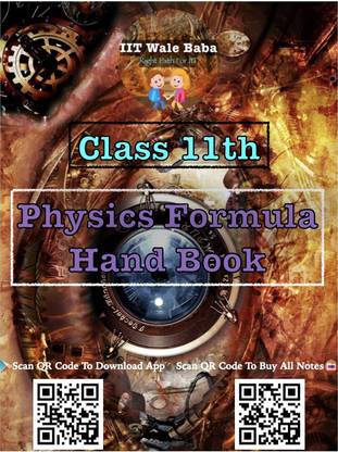 Class 11 Physics Short Notes All In One Cbse Ncert Handbook For Jee Bitsat Neet Board Exams Quick Revision Buy Formula List Endothermic Reaction Equation