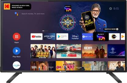 kodak 7x pro 102 cm 40 inch full hd led smart android tv
