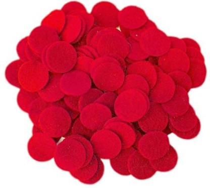 Playfully Ever After 3/4 Inch Red 150pc Felt Circles 