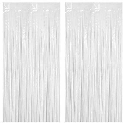 Tanishakjain White Foil Curtains Price In India Buy Tanishakjain White Foil Curtains Online At Flipkart Com