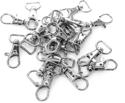 50X Metal Loster Claw Clasps Snap Hook 0.9" Nickel Plated Keychain Lanyard