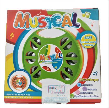 Baby Steps Musicaltambourine Musicaltambourine Shop For Baby Steps Products In India Flipkart Com