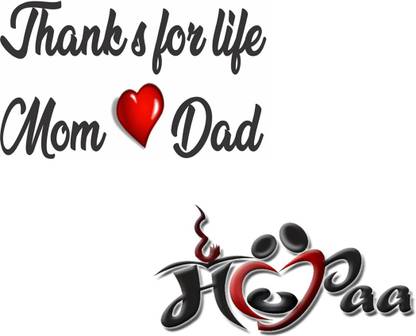 Voorkoms Thanks For Life Mom Dad With Maa Heart Paa Combo Tattoo Waterproof Men And Women Temporary Body Tattoo Price In India Buy Voorkoms Thanks For Life Mom Dad With Maa