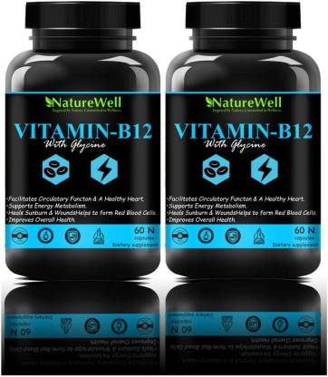 Naturewell Organic B Complex Vitamins B12 and Biotin for Hair and Energy  (120N Blue)ultra Price in India - Buy Naturewell Organic B Complex Vitamins  B12 and Biotin for Hair and Energy (120N