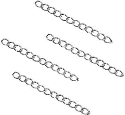 DanLingJewelry 200 Strand 304 Stainless Steel Necklace Bracelet Extender Chain Length 1.57 Inch for Jewelry Making 