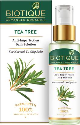Biotique Advanced Organics Tea Tree Anti Imperfection Daily Solution 30ml Face Wash Price In India Buy Biotique Advanced Organics Tea Tree Anti Imperfection Daily Solution 30ml Face Wash Online In India Reviews Ratings