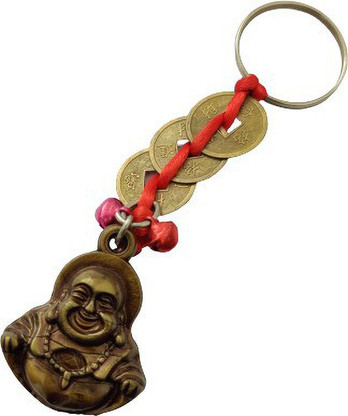 Modaro Laughing Buddha Keychain Lucky 