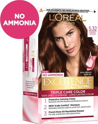 L Oreal Paris Excellence Creme Hair Color 5 32 Caramel Brown Price In India Buy L Oreal Paris Excellence Creme Hair Color 5 32 Caramel Brown Online In India Reviews Ratings Features Flipkart Com