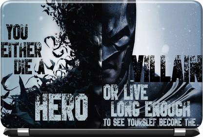 Cave Art Joker Heath Ledger Batman Villain Inspirational Quotes Hd Laptop Skins For All Models And Brands Ca 5077 16 Inch Vinyl Laptop Decal 16 Price In