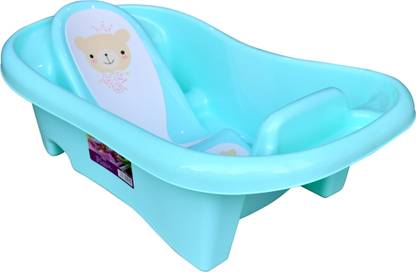 Miss Chief Smart Clean Big Size Bath Tub For Baby With Anti Slip Baby Bath Tub For Newborn Infants Portable Baby Bath Tub For 0 2 Years Old Baby Green Price In India