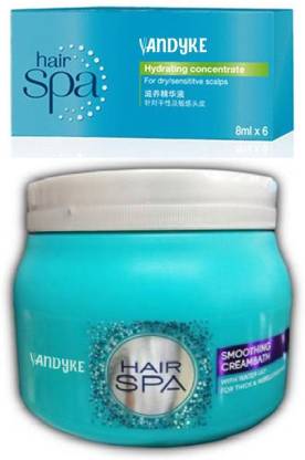 Vandyke Hair Spa smoothing Creambath With Hydrating Concentrate Price in  India - Buy Vandyke Hair Spa smoothing Creambath With Hydrating Concentrate  online at 