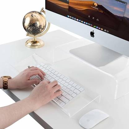 Flipkart Com Stastore 1 Compartments 4mm Thickness Acrylic Stand Acrylic Riser Ticker Than Others Ergonomic Tilted Computer Holder Home Table With Scratch Free Protection Keyboard Unique Antiq 4mm Transparency Stand Acrylic Keyboard Stand