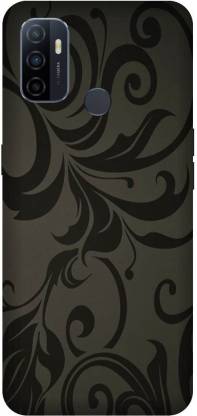 MD CASES ZONE Back Cover for Oppo A33/Oppo CPH2137 Black Grey Flower Design Printed back cover