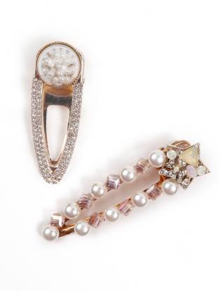 odette Charming Pearl and Stone Press Clips Hair Clip Price in India - Buy  odette Charming Pearl and Stone Press Clips Hair Clip online at 