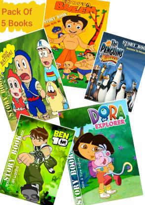 Cartoon Kids English Story Book & Activity Games ( Combo Pack Of 5 Books )  : Children Cartoon Stories With Fun Activity Games: Buy Cartoon Kids  English Story Book & Activity Games (