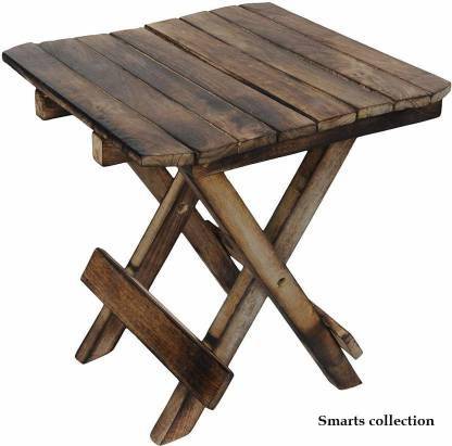 Smarts Collection Wooden Side Table Stool For Home Decor Brown Solid Wood In India - Home Decorators Collection Side Table
