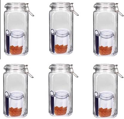 AMIGO INTERNATIONAL 3000 ml , set of 6 , Airtight glass ...
