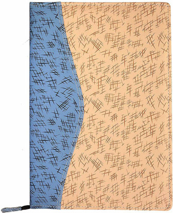 Faux Leather File Folder: Jeans style