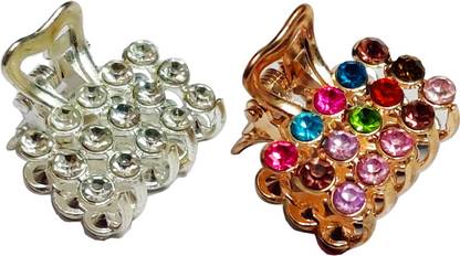 Kidzoo Crystal Stone Hair Claw Clips Metal Clutcher Claws Hair Clips Pins Clamps For Girl Teens Kids & Women Hair Accessories Multi-Colors (2 Pcs- Small Hair Clutcher) Hair Claw Price in Kidzoo Crystal Stone Hair Claw Clips Metal Clutcher Claws Hair Clips Pins Clamps For Girl Teens Kids & Women Hair Accessories Multi-Colors (2 Pcs- Small Hair Clutcher) Hair Claw Price in