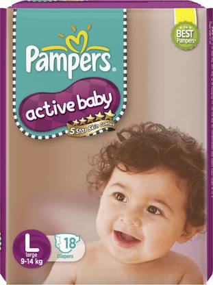pic Newborn Pampers Active Baby Diapers pampers active baby taped diapers 5 star skin protection l
