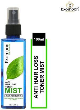 EXOMOON HAIR ESSENTIAL ANTI HAIR LOSS TONER MIST FOR HAIR REGROWTH , ANTI HAIRFALL & CONTROL DANDRUFF WITH RED ONION , RED GINSENG AND CAFFEINE - Price in India, Buy EXOMOON HAIR EXOMOON HAIR ESSENTIAL ANTI HAIR LOSS TONER MIST FOR HAIR REGROWTH , ANTI HAIRFALL & CONTROL DANDRUFF WITH RED ONION , RED GINSENG AND CAFFEINE - Price in India, Buy EXOMOON HAIR