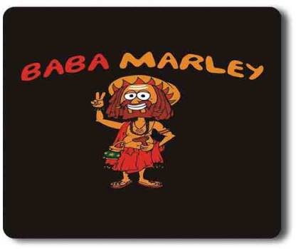 Go Green Tale Designer Funny Baba Marley Mouse Pad|Soft Mouse Pad for  Laptop/Desktop|Anti Skid Matte finish, Dust Free, Creative Designs  Rectangular Gaming Mouse Pad|Friendly for all types of Mouse Mousepad - Go