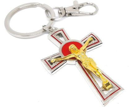 Bike Keys Cross Key Chain 