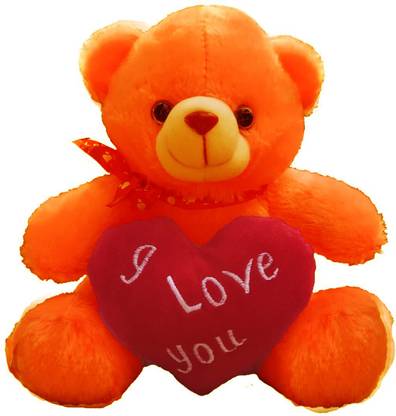 Primaryhome Teddy Bear Soft Toy In Orange Color For Kids Baby Girlfriend Girls Birthday Perfect Teddy Bear Small Gift For Someone Special Teddy With Cap For Valentine S Day Gift 21 Cm