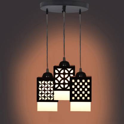 SHEZ 3 Light Creative Wooden Pendant Light Lamp suitable for Living Room,Foyer,Bedroom,Hallway Pendants Ceiling Lamp Pendants Ceiling Lamp