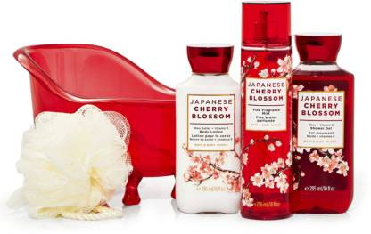 Blossom works and cherry bath body