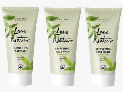 oriflame refreshing face wash