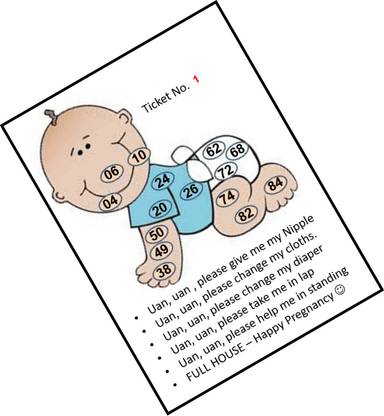 Tambola Tickets Baby Shower Theme 30 Cards Printed On Hardsheet Board Game Accessories Board Game Baby Shower Theme 30 Cards Printed On Hardsheet Shop For Tambola Tickets Products In India Flipkart Com