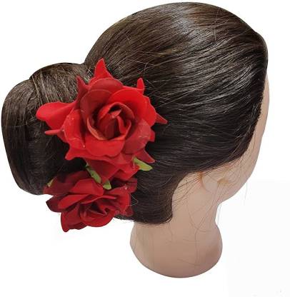 Nia Creations FULLY Rose Flower Hair Clip/juda Accessories For Women, 2 Pcs Hair  Clip Price in India - Buy Nia Creations FULLY Rose Flower Hair Clip/juda  Accessories For Women, 2 Pcs Hair
