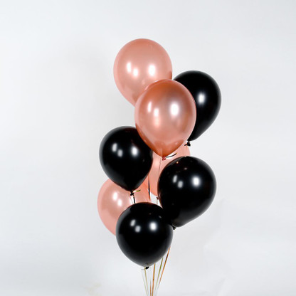 Black and rose gold balloons Clearance