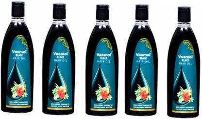 VASMOL BLACK HAIR OIL 500ML (100ml*5) Hair Oil - Price in India, Buy VASMOL  BLACK HAIR OIL 500ML (100ml*5) Hair Oil Online In India, Reviews, Ratings &  Features 