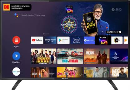 kodak 7xpro series 106 cm 42 inch full hd led smart android tv