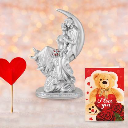 Archies Valentines Day Gift Pack Of 2 1 Polyresin Showpiece 1 I Love You Greeting