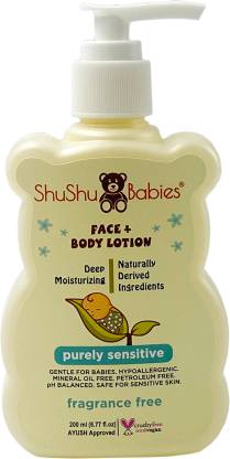 Shushu Babies All Natural Face Body Lotion Purely Sensitive Price In India Buy Shushu Babies All Natural Face Body Lotion Purely Sensitive Online In India Reviews Ratings Features Flipkart Com