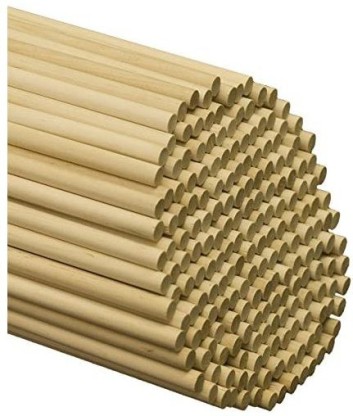3/4 x 48 Inch Unfinished Hardwood Sticks for Crafts and DIY’ers 50 Pieces by Woodpeckers Wooden Dowel Rods 