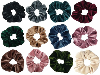 Velvet Scrunchies XGao Scrunchies Scrunchies for Hair Elastic Bands Scrunchy Ties Ropes Scrunchie Women Girls 21/45/30/40/50 Accessories Assorted Colors 