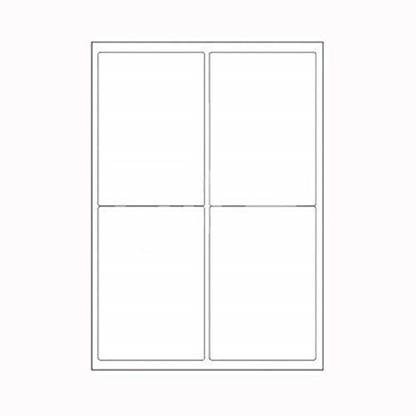 ShikharRetails Easyship Sticky Labels (A4 Size Sheet with 4 Pre-Cut Labels Per Sheet) - to Print Order Labels & Invoices (4 Label in 1 Sheets) 10 ...