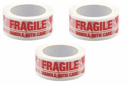 Mbox Fragile Packaging Parcel Packing Strong Tape 48mm x 66m Box Sealing Rolls 