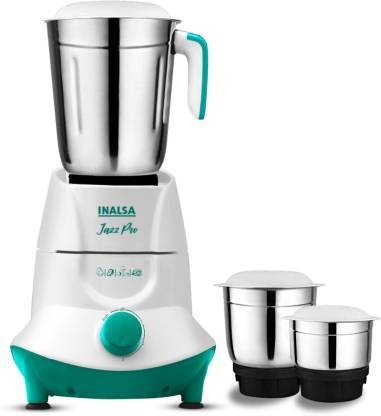 Inalsa Jazz Pro 550 Watts Mixer Grinder With 3 Speed Setting
