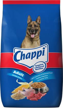 Chappi Dry Food for Adult Dogs- Chicken & Rice Flavour